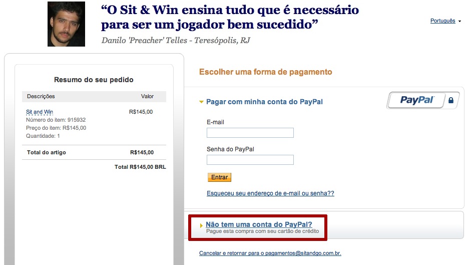 Pagamento via Cart�o de Cr�dito SnW por RRiccio in Outras