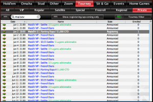Lobby do PokerStars