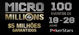 PokerStars Anuncia Calendário do MicroMillions 5
