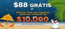 Registre-se no 888poker e Participe de Freerolls Diários de US$10 Mil