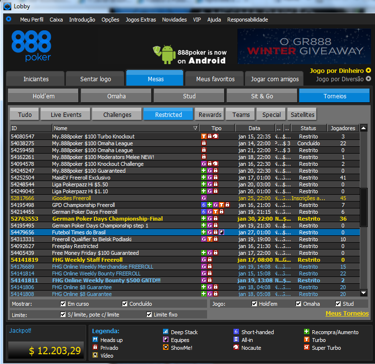 Torneio Futebol 888poker