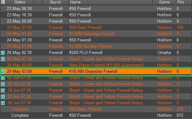 freeroll 10.000 188bet