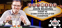 John Reading Fatura Evento da WSOP com Blinds de 20 Minutos