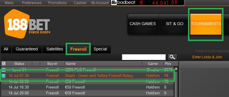 13 jul 188bet freeroll