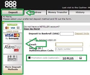 deposito 888poker