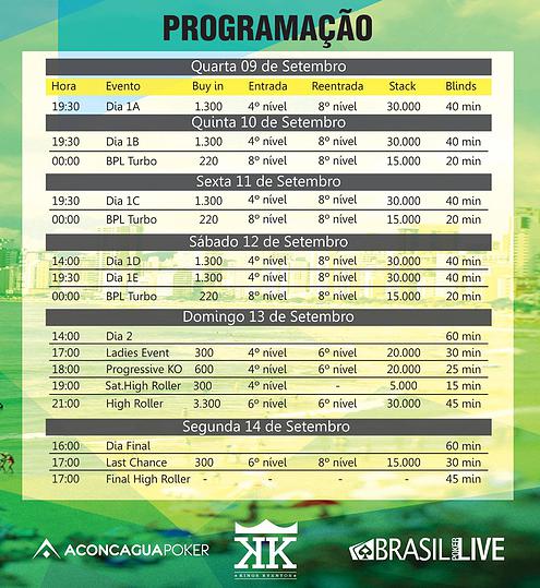 Brasil Poker Live Programação