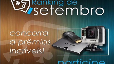 Ranking MaisEV de Setembro Tem GoPro Hero 4 e 30 Prêmios no total