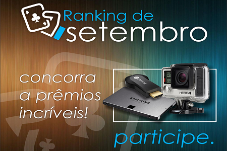Ranking MaisEV de Setembro Tem GoPro Hero 4 e 30 Prêmios no total