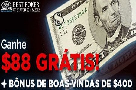 Cadastre-se no 888poker e Ganhe $88