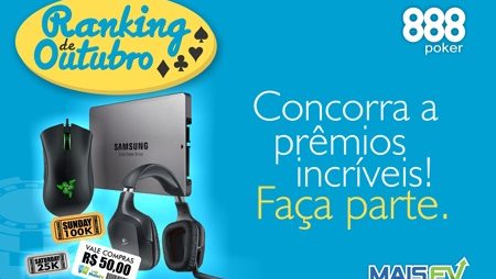 Grande.rei Lidera Início do Ranking MaisEV de Outubro no 888poker