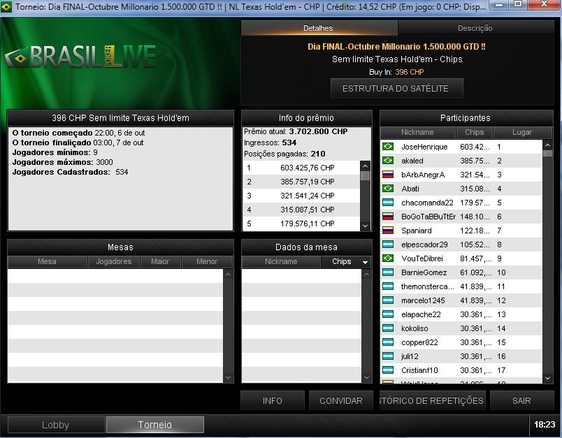 resultado outubro milionario brasil poker live