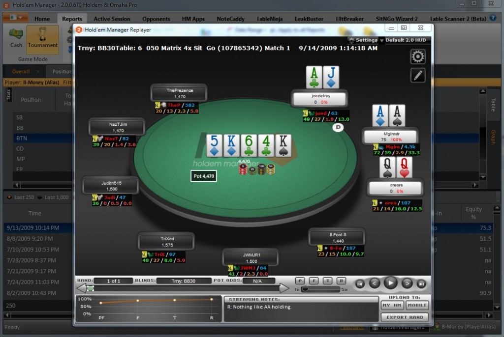 Holdem Manager Replayer