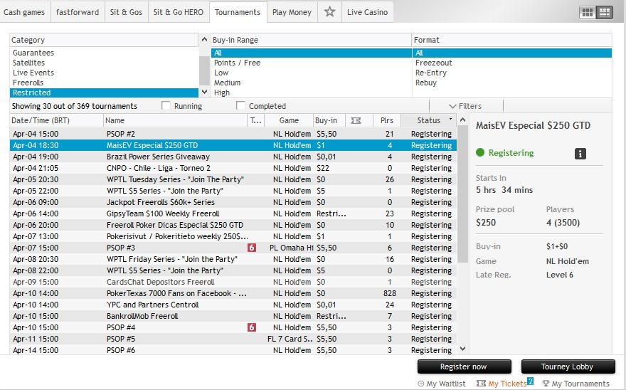 MaisEV Especial PartyPoker