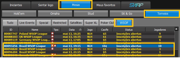 lobby liga wsop 888poker