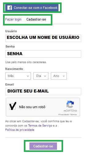 INSTRUÇÕES TWITCH