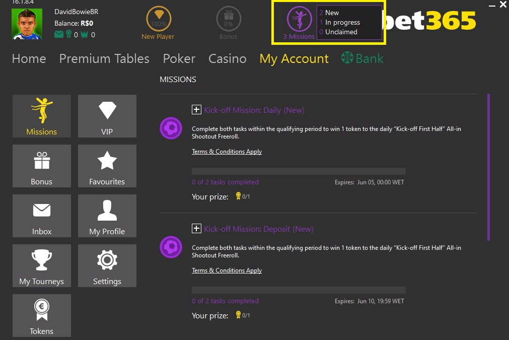 missões bet365 febre futebol
