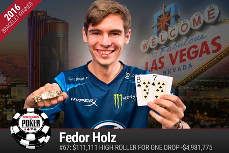 Fedor Holz Vence o US$ 111.111 High Roller for One Drop