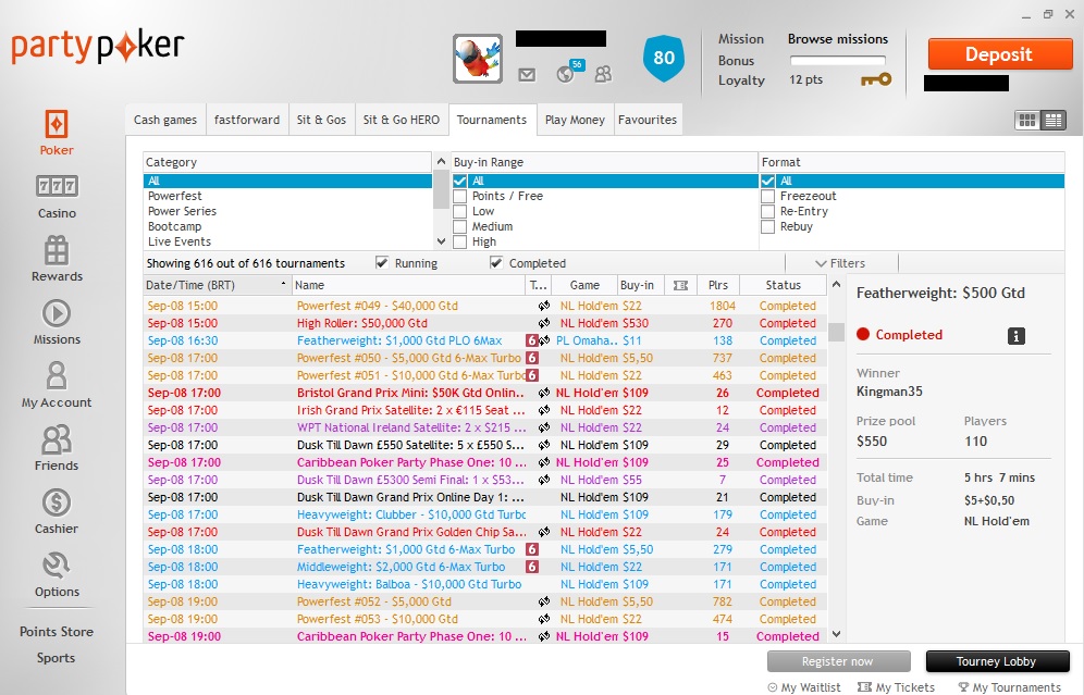 lobby partypoker 3