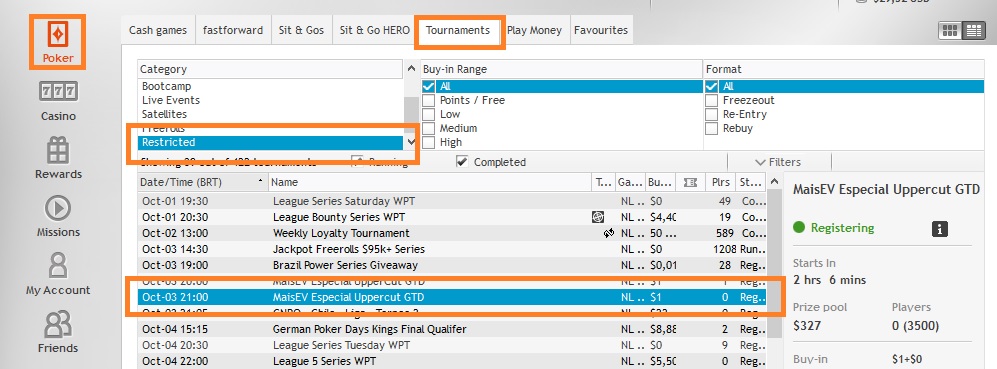 satelite partypoker 3 out