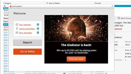 Fature um Rakeback Extra com o The Gladiator do PartyPoker