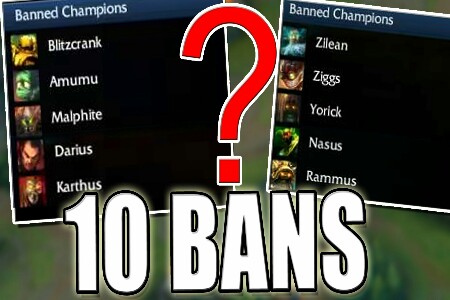 Torneios de League of Legends Passam a Ter 10 “Bans” em 2017