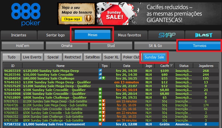 sunday sale lobby