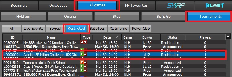 satelite sp million challenge