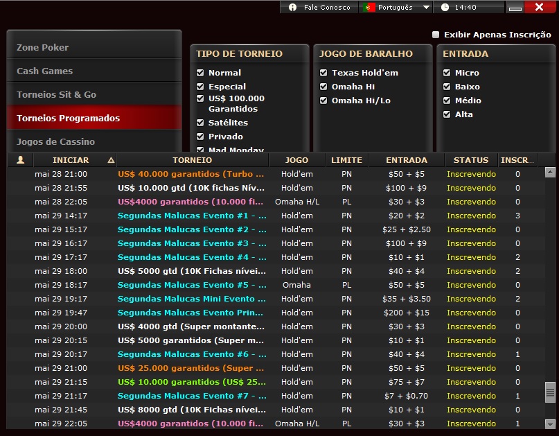 lobby segundas malucas bodog