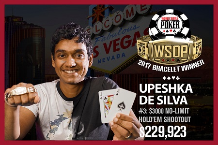 Upeshka De Silva Vence o $3.000 Shootout da WSOP