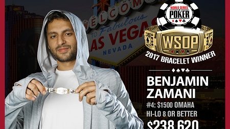 Benjamin Zamani Vence o $1.500 Omaha Hi-Lo 8 or Better da WSOP