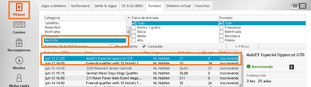 lobby partypoker 12 jun