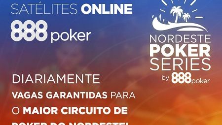 Fature Sua Vaga Para o Nordeste Poker Series Natal Por Apenas $3,30 Nos Satélites do 888poker