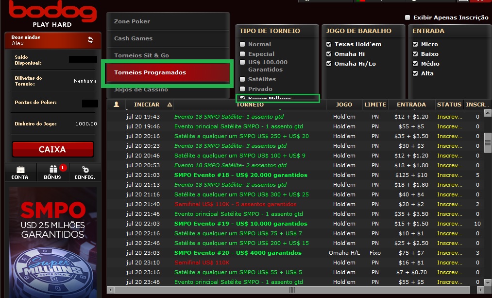super millions poker open lobby