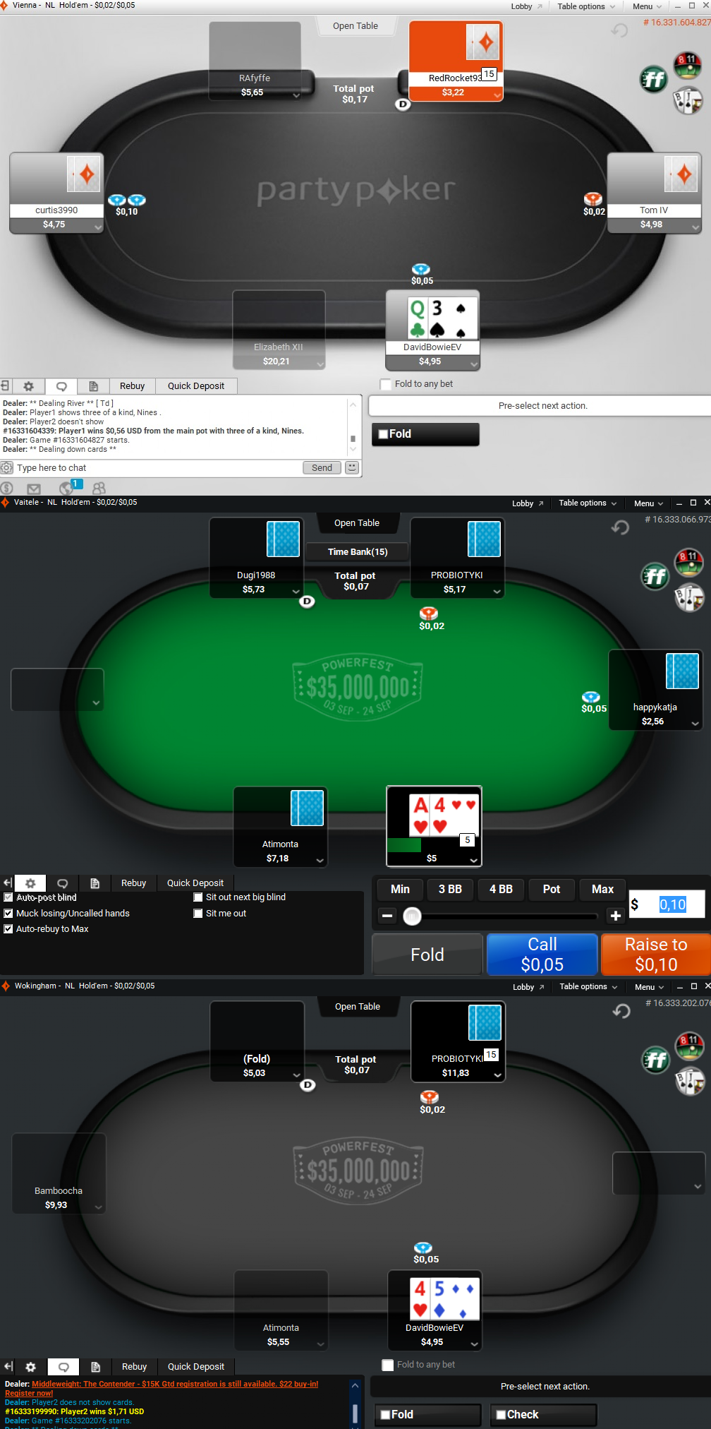 mesas partypoker novo software comparativo
