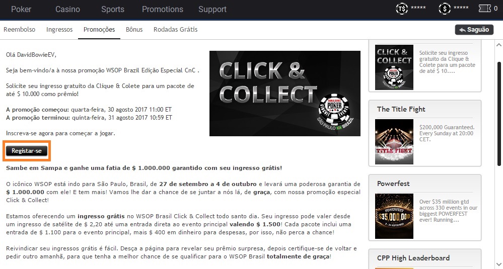 promo wsop pp