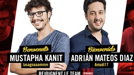 Mustapha Kanit e Adrian Mateos são os Novos Integrantes do Time Winamax
