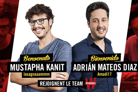 Mustapha Kanit e Adrian Mateos são os Novos Integrantes do Time Winamax