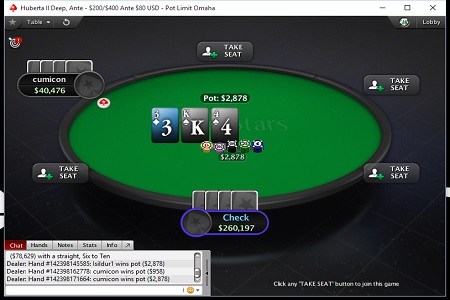 cumicon pokerstars 450