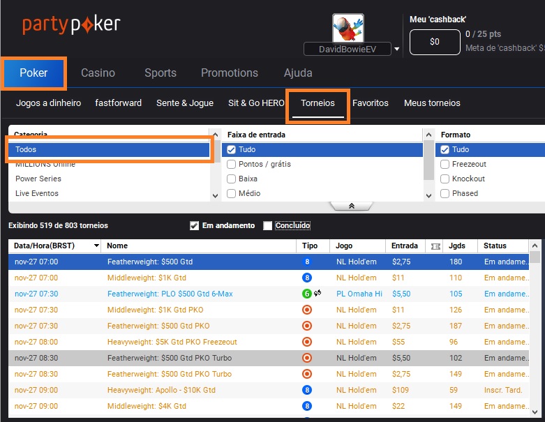 lobby cyber monday partypoker