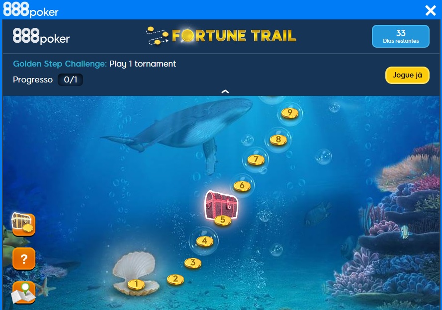 caça ao tesouro 888poker