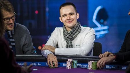 Mikita Badziakouski Lidera Mesa Final do Super High Roller Bowl