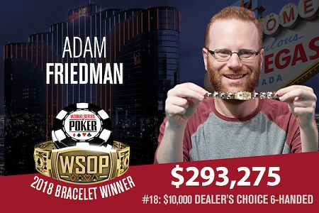 Adam Friendman Vence o $10.000 Dealers Choice Championship