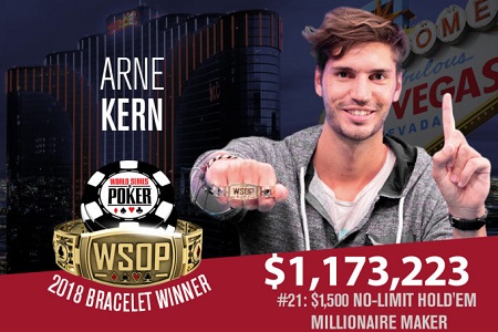 Arne Kern crava o Millionaire Maker da WSOP
