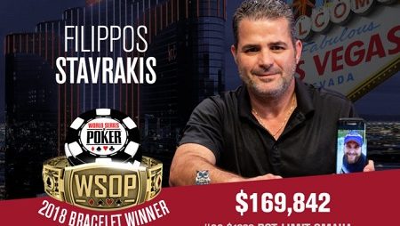 Felipe Mojave é 3º no Evento 26 da WSOP, Filippos Stavrakis leva o bracelete