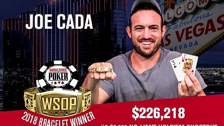 Joe Cada Vence o Evento 3 da WSOP e Leva Seu 3º Bracelete
