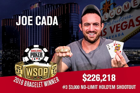 Joe Cada Vence o Evento 3 da WSOP e Leva Seu 3º Bracelete