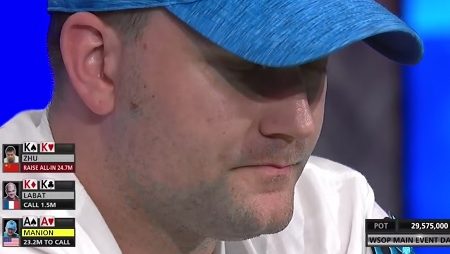 Cooler Deixa Amador Com Apenas US$ 16K em Ganhos Líder da Mesa Final do Main Event; Joe Cada Briga Pelo Bi