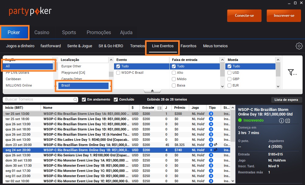 lobby wsop brazil online