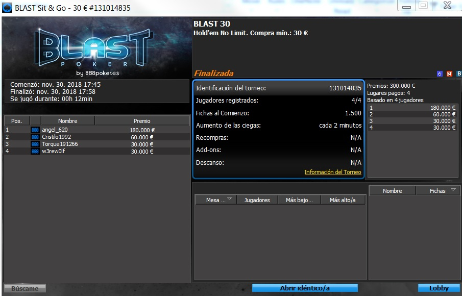 blast 888POKER 30 11