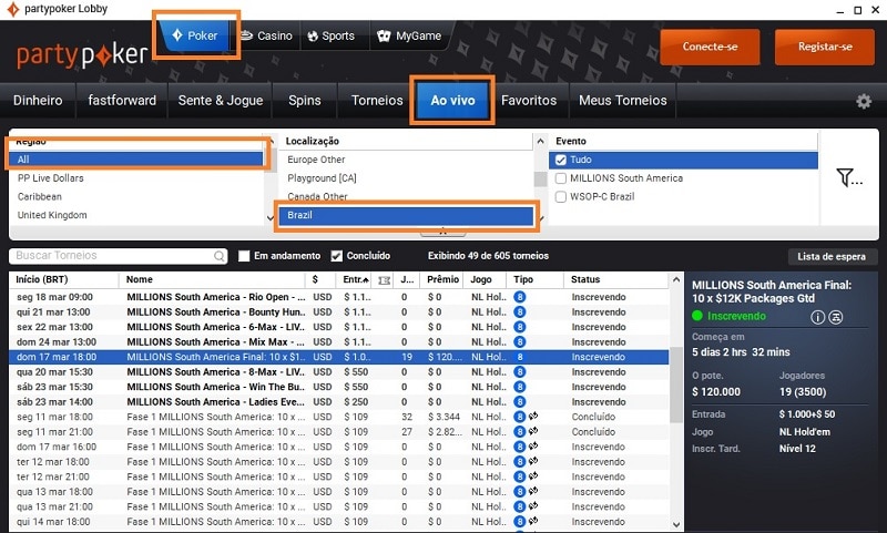 lobby satelite millions south america final